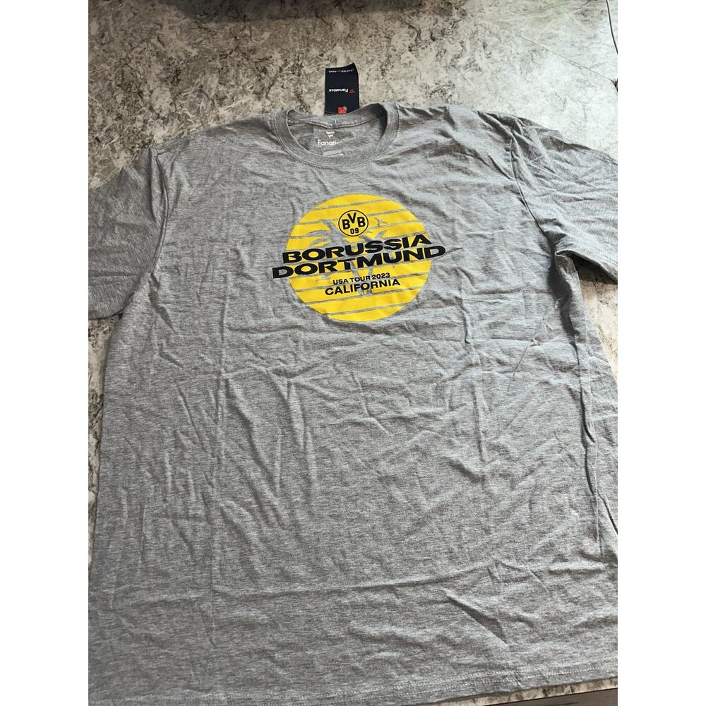 NWT Fanatics BVB Borussia Dortmund California 2023 Tour T-Shirt Soccer XXL 2X